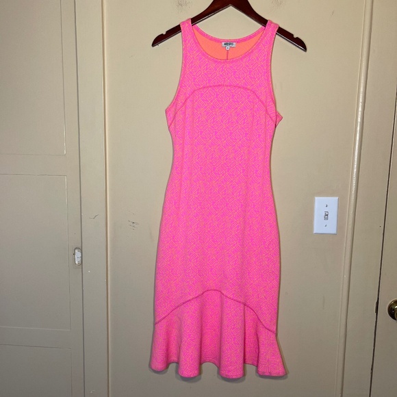 Kenzo Pink Sleeveless Dress